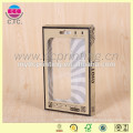 Fancy folding pvc window packaging box for phone covers